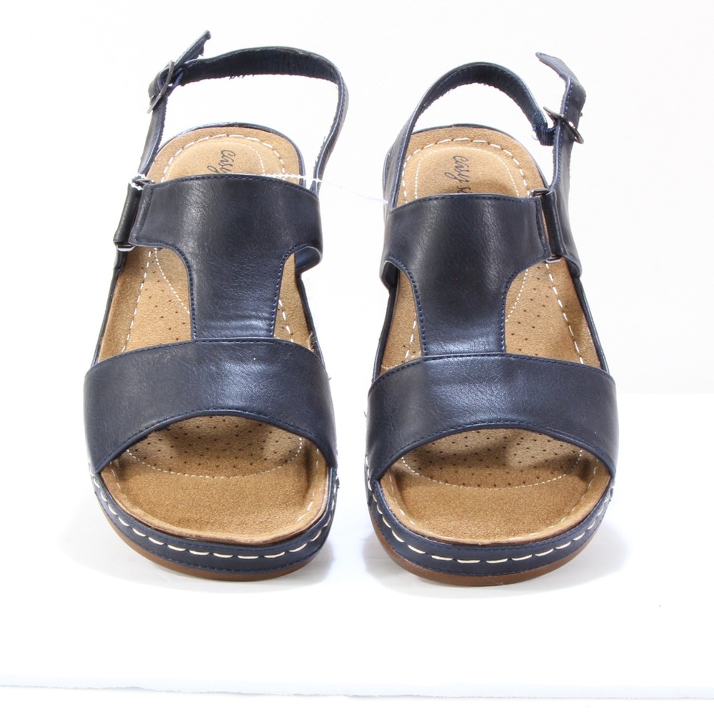 Easy Street Blue Sami Comfort Sandals Size 11W NWOT